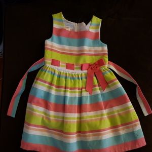 Multicolored striped dress